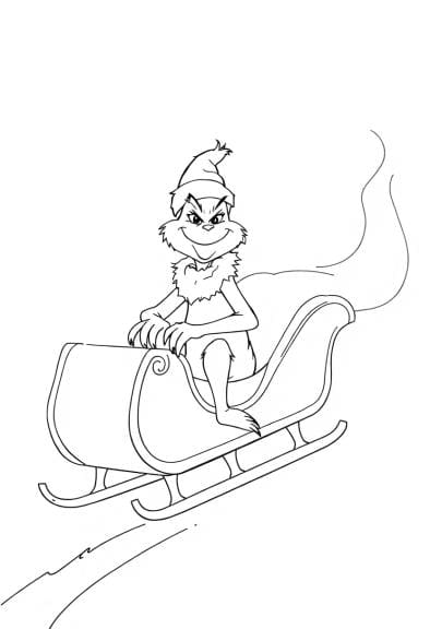 grinch coloring page