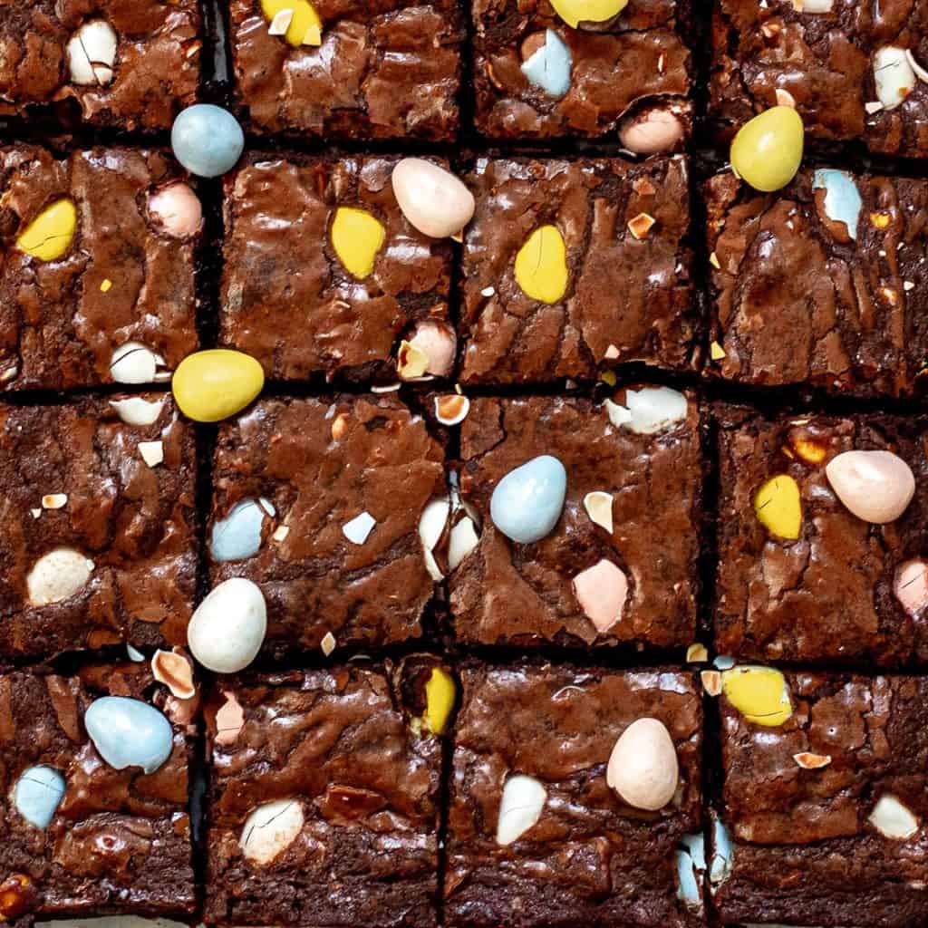 easter brownies