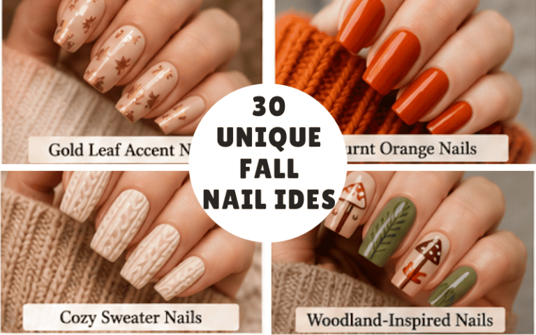 30 fall Unique nail ideas